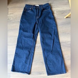 Abercrombie & Fitch Dark Wash Curve Love High Rise 90s Relaxed Jeans - 29 Short